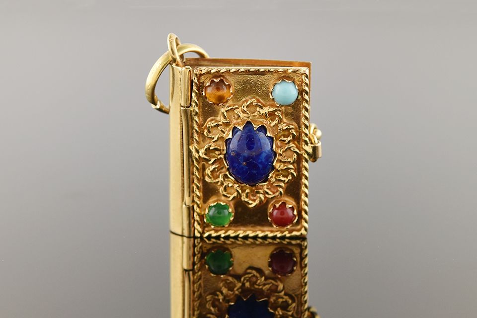 Gemstone Book Locket