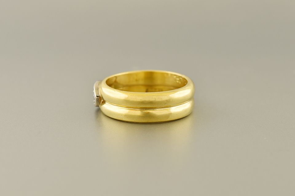 Double Band Diamond Ring