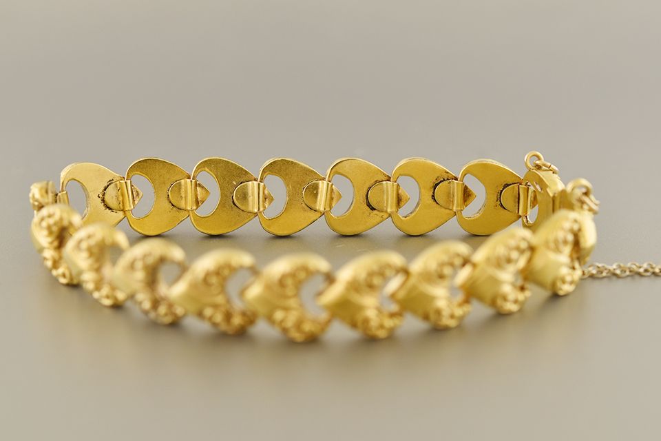 Repoussé Heart Bracelet