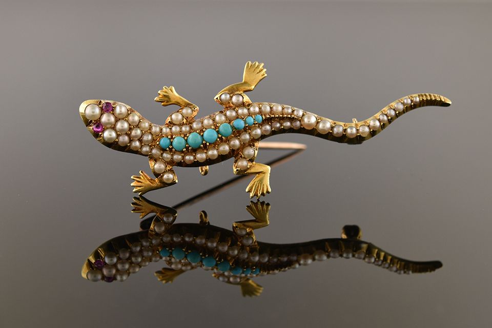 Salamander Brooch