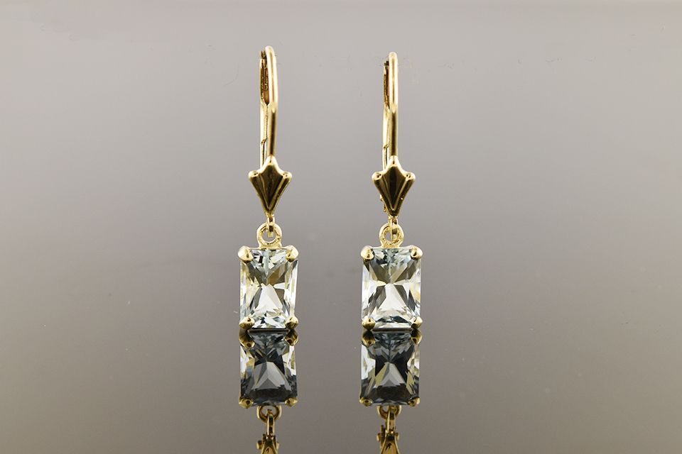 Aquamarine Dangle Earrings