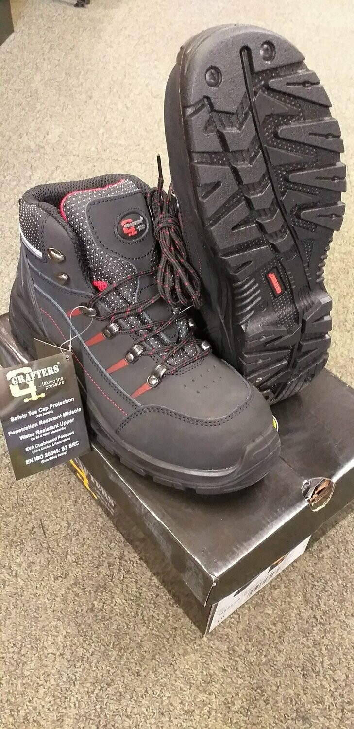 coloured steel cap boots