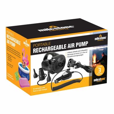 Milestone Portable Rechargeable Air Pump