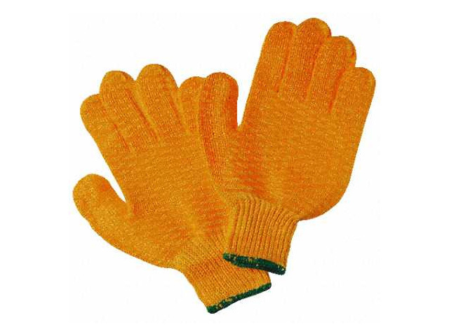 Orange Criss Cross Work Gloves