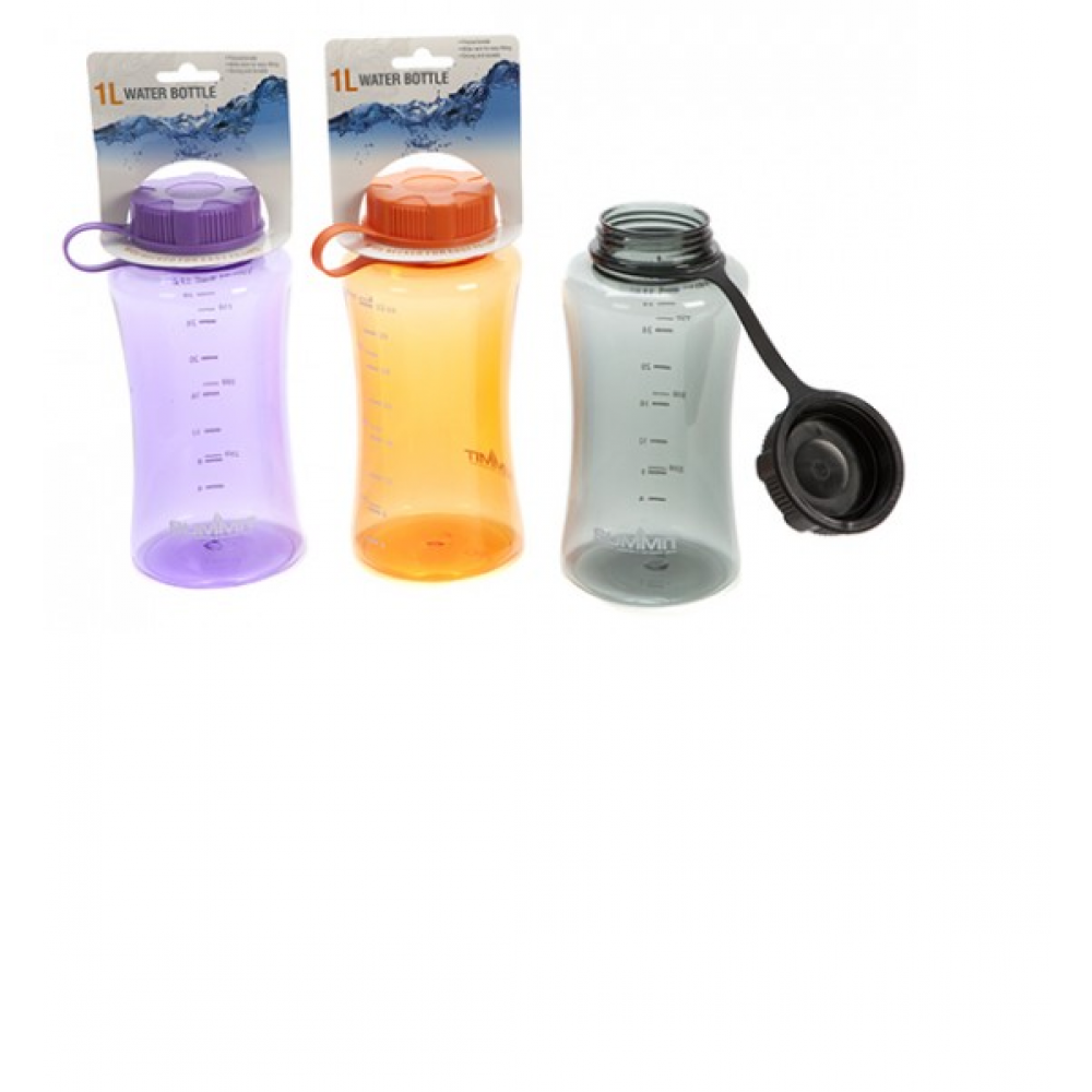 Summit Wide Neck 1L Water Bottle, Colour: Red