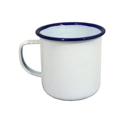 Small White Enamel Mug
