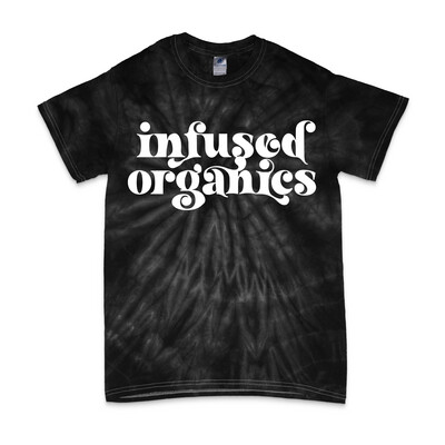 Infused Organics Black Swirl Tie Dye T-shirt
