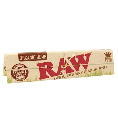 RAW King Size Slim Organic Papers