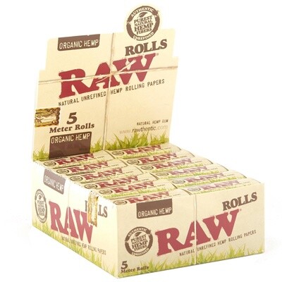 RAW Organic Hemp Meter Roll Rolling Papers