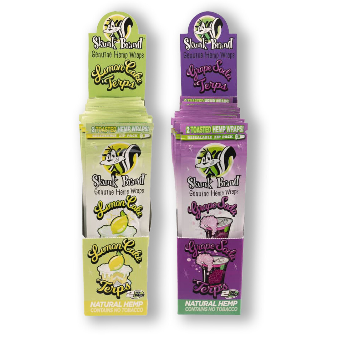 Skunk Terp Infused Hemp Blunt Wraps 2pk