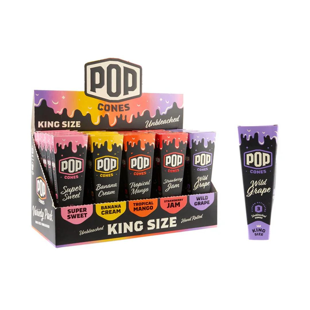 Pop&#39;s Premium Flavored Cones
