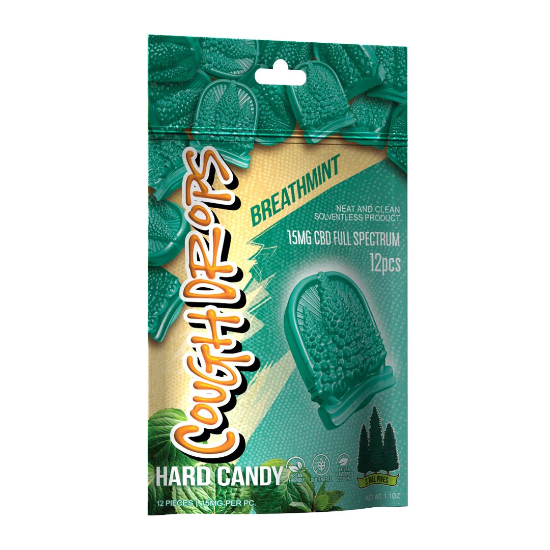 3 Tall Pines CBD Cough Drops 180mg
