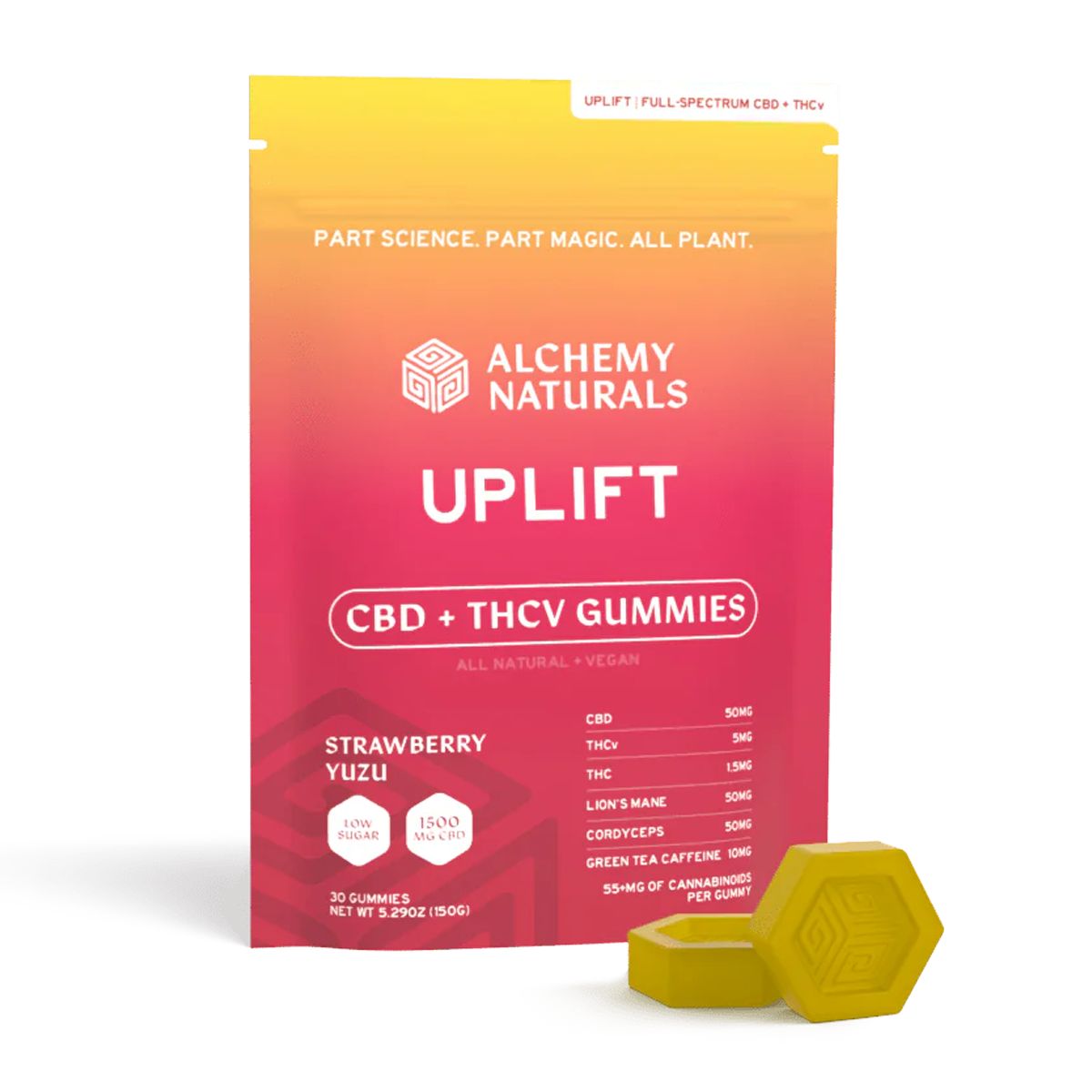 Alchemy Naturals Uplift Gummies 1500mg