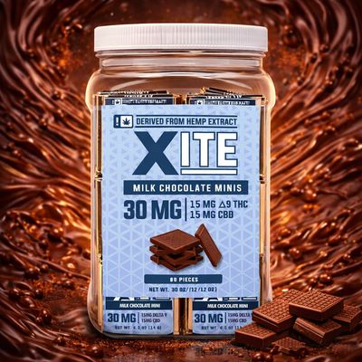 Xite Delta 9 | CBD Milk Chocolate Mini Bar