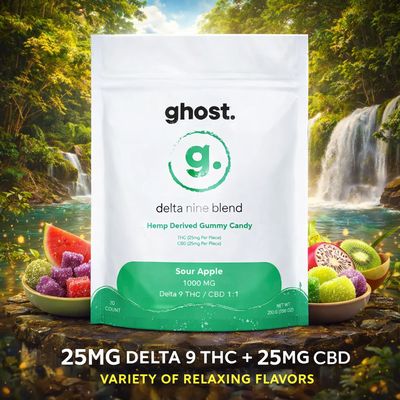Ghost Delta 9 Gummies 1:1 1000mg