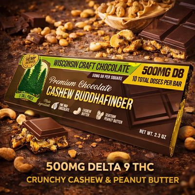 3 Tall Pines Cashew Buddhafinger Delta 8 Chocolate Bar