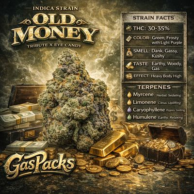 Gas Packs Exotic Hemp Flower | Old Money 3.5g