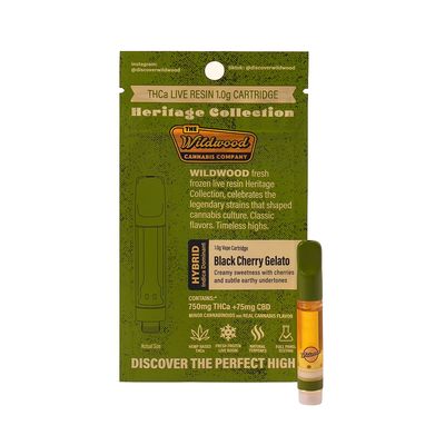 Wildwood Heritage Live Resin Cartridge 1g