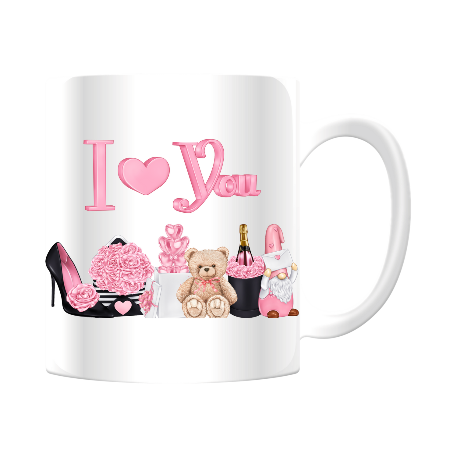 Happy Valentine Pink Mug