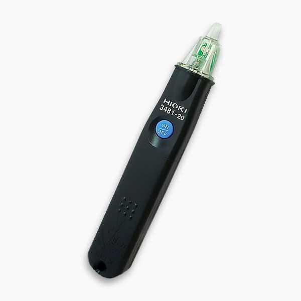 The HIOKI 3481-20 Voltage Detector is a handheld device designed for non-contact detection of electrical voltage.