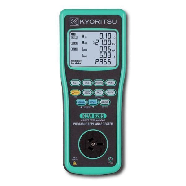 PORTABLE APPLIANCE TESTER KYORITSU KEW 6205