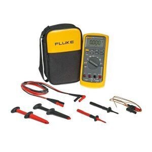 Fluke 87 VE2 Industrial Electrician Combo Kit - A comprehensive set for professional electricians, featuring the reliable Fluke 87 VE2 multimeter and essential accessories. Ideal for industrial applications, this kit ensures accurate measurements and efficient troubleshooting in electrical systems