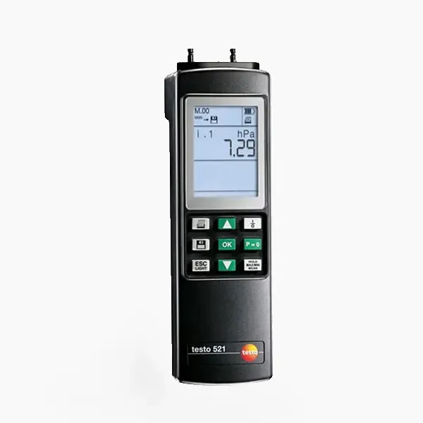 Testo 521-3 Differential Pressure Meter up to 2.5 hPa