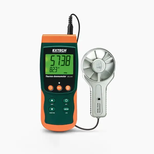 Extech SDL300 Metal Vane Thermo Anemometer Datalogger