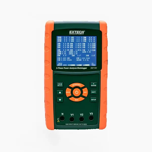 EXTECH 382100 Best three-phase Datalogging Power Analyzer
