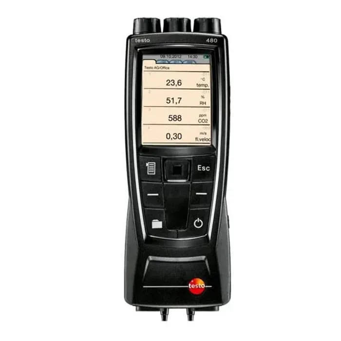TESTO 480 Digital Temperature Humidity And Air Flow Meter