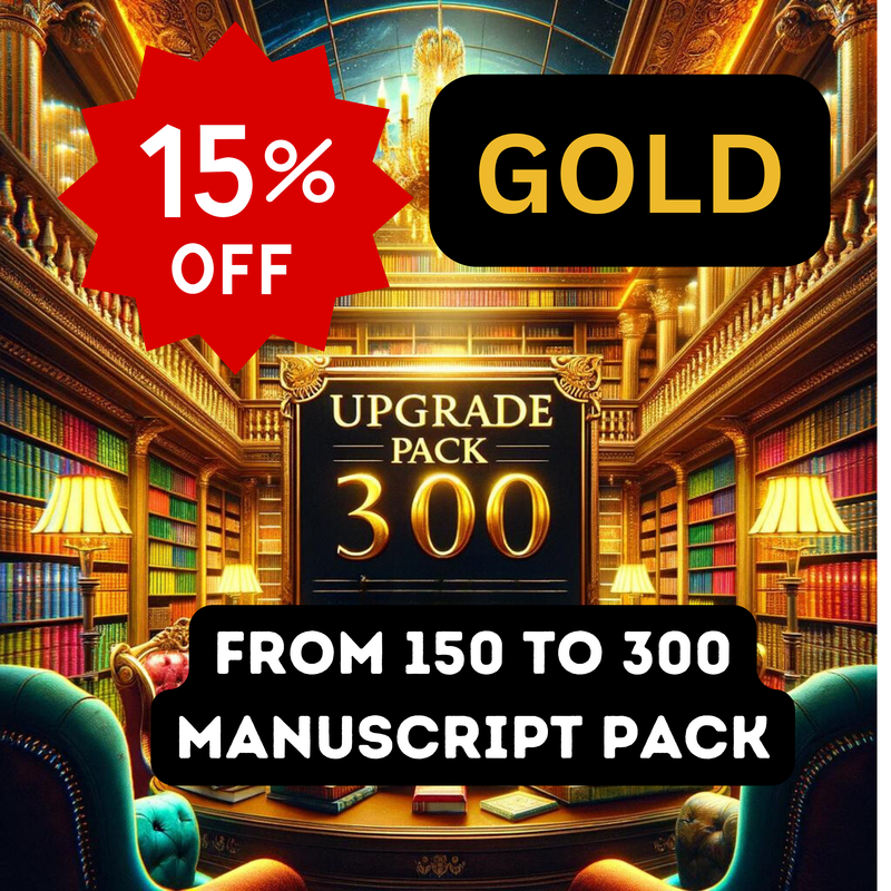 Gold Upgrade Pack 300: From 150 to 300 Manuscript Pack