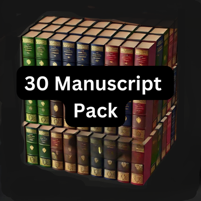 30-Manuscript Pack: Fully-Formatted, Edited, and Ready to Publish  Manuscripts of In-Demand Public Domain Books