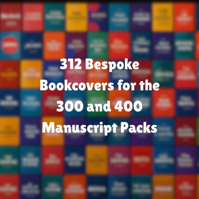 312 Bespoke Book Covers for the 300-Manuscript Pack and the 400-Manuscript Pack