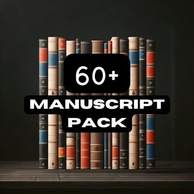 â60-Manuscript Pack: Fully-Formatted, Edited, and Ready to Publish Manuscripts of In-Demand Public Domain Books