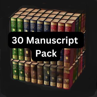 30-Manuscript Pack: Fully-Formatted, Edited, and Ready to Publish Manuscripts of In-Demand Public Domain Books PLUS 32 Bespoke Book Covers