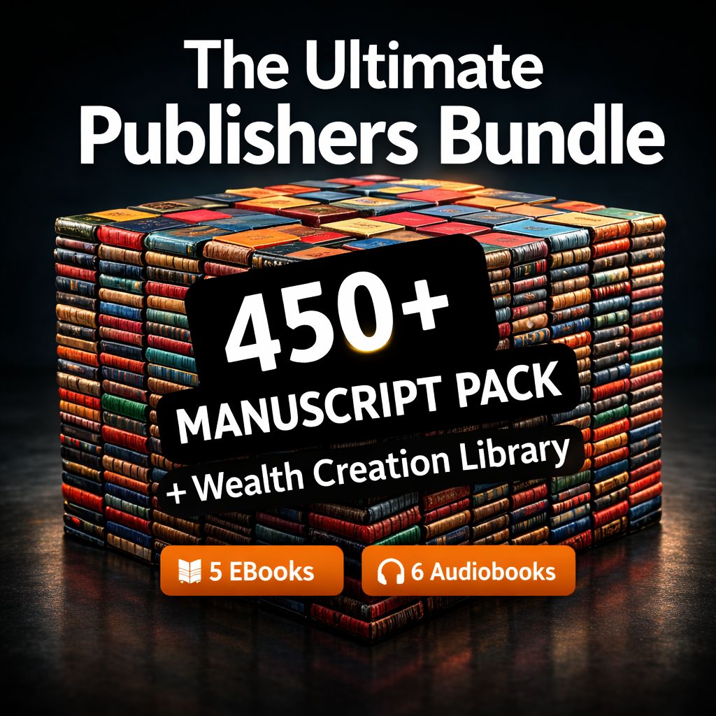 Ultimate Publishers Bundle: 450-Manuscript Pack Plus Wealth Creation Library - 5 Premium eBooks + 6 Classic Audiobooks