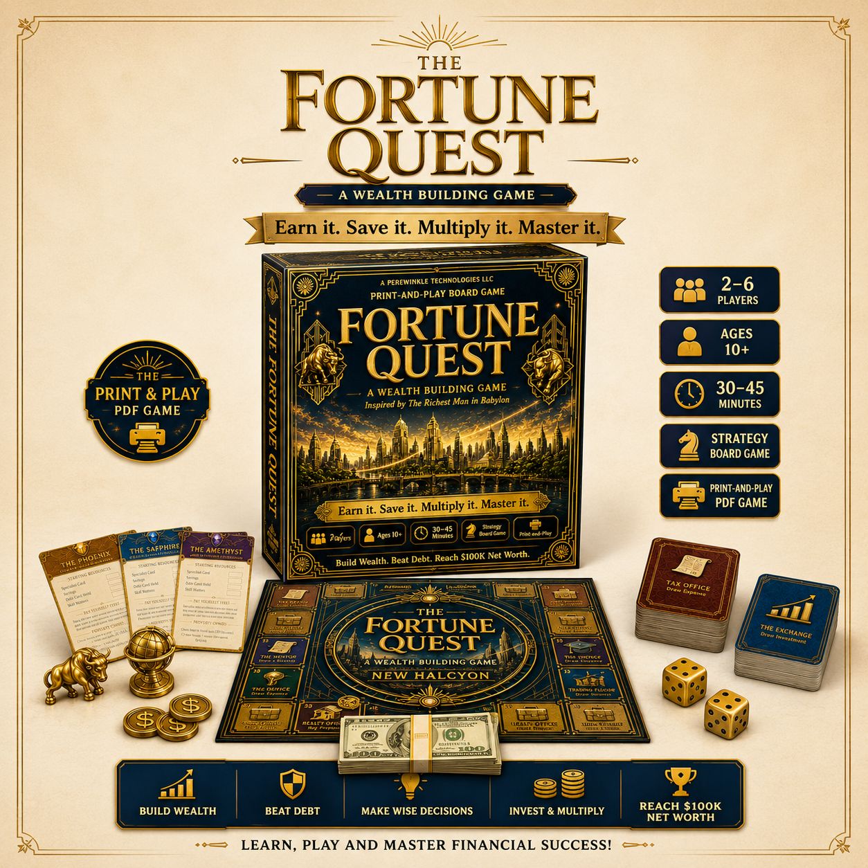 The Fortune Quest: A Wealth-Building Game [Print-and-Play]