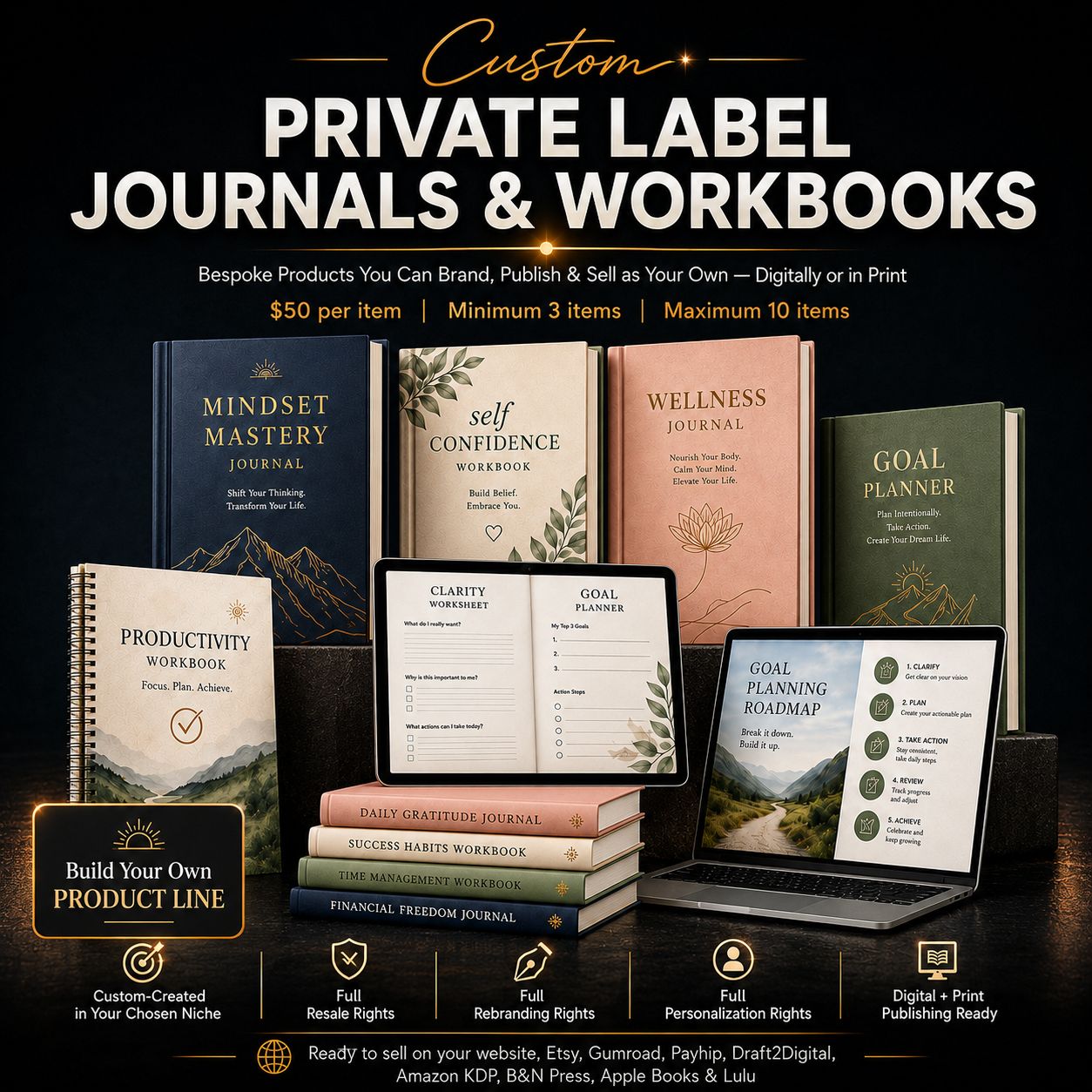 Custom Private Label Journals &amp; Workbooks: For You To Brand and Resell