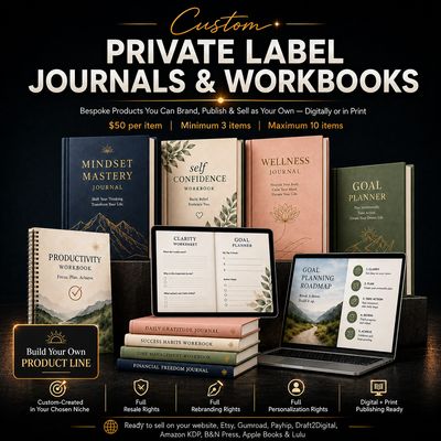Custom Private Label Journals & Workbooks: For You To Brand and Resell