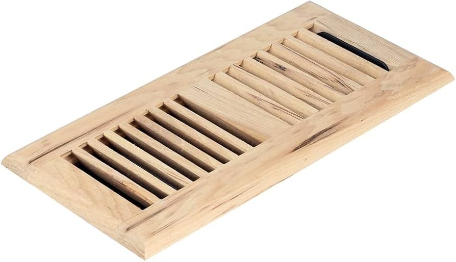 Unfinished Drop In Hickory Vent Self-Rimming Floor Register
