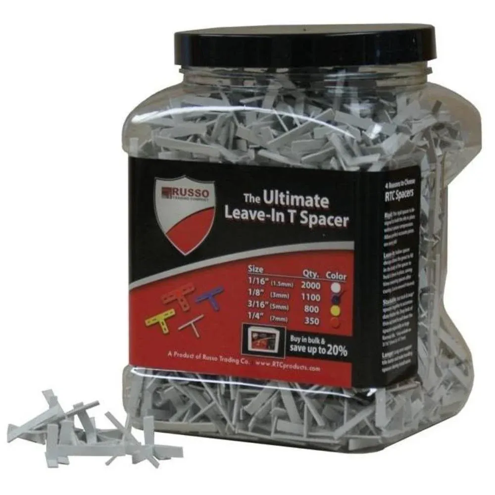 Donnelly Spacer X 1/8" Jar of 500 Clear (3mm)