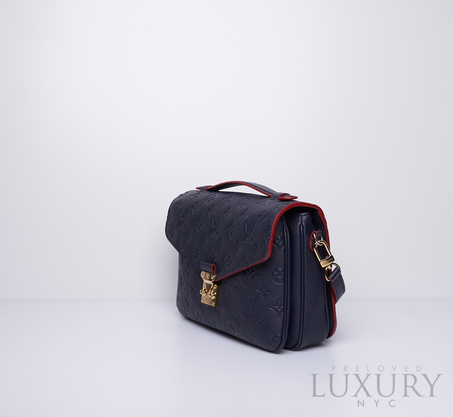 Louis Vuitton Métis Empreinte Navy Blue/Red