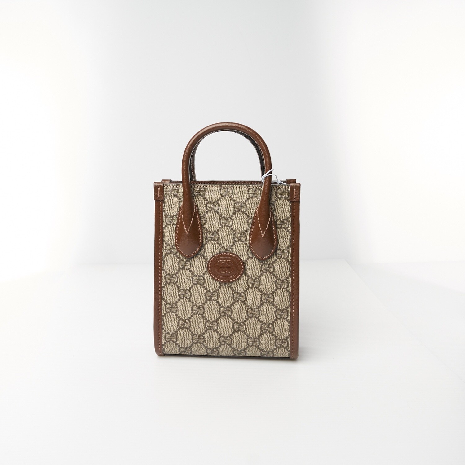 Gucci Supreme Mini Tote Bag w/ Interlocking G