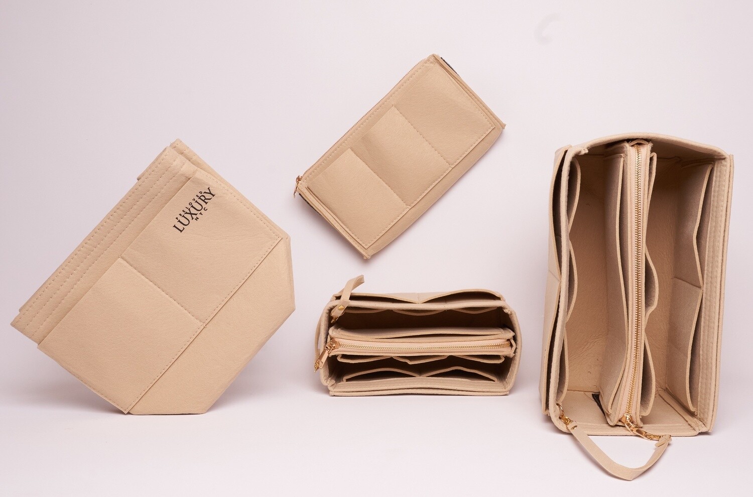 PL Bag Organizer, Color: Beige, Size: XS