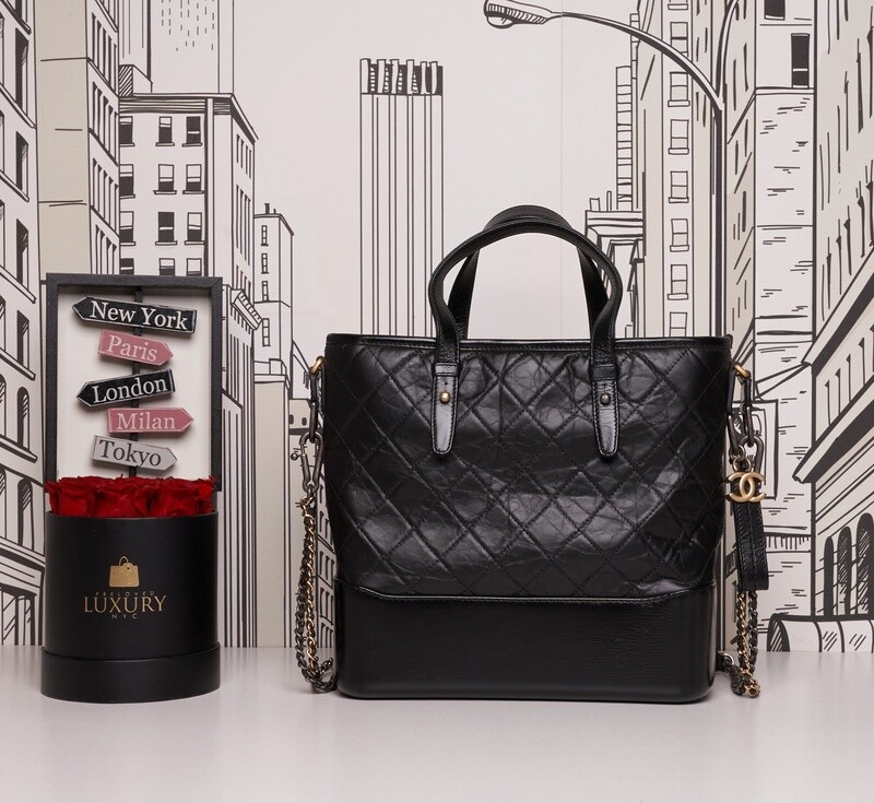 Chanel Aged Calfskin Quilted Large Gabrielle De 2 Way