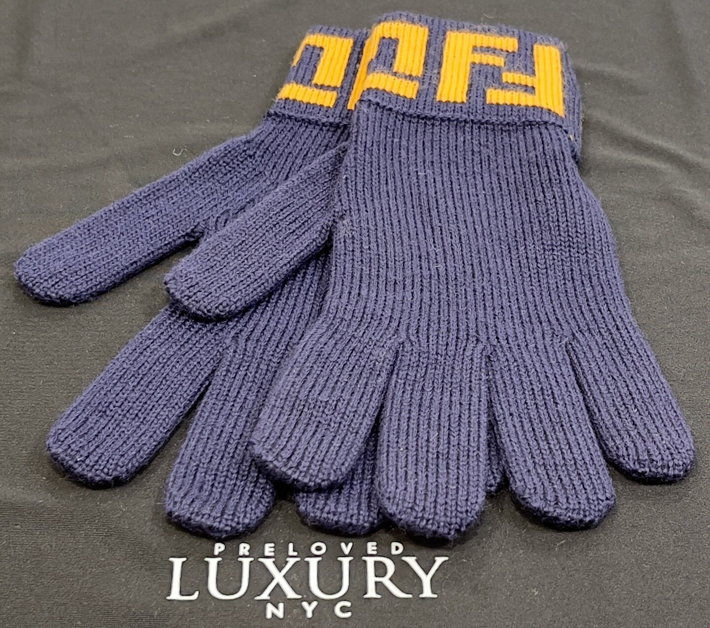 Fendi Knitted Wool Gloves