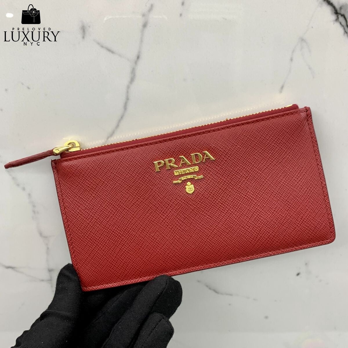 Prada Card Case Red