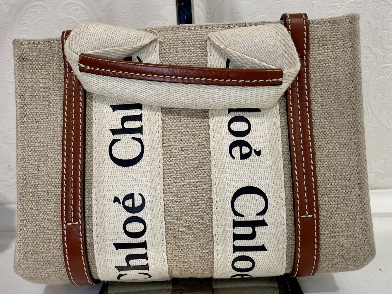 Chloe Woody Mini Brown 2way Tote
