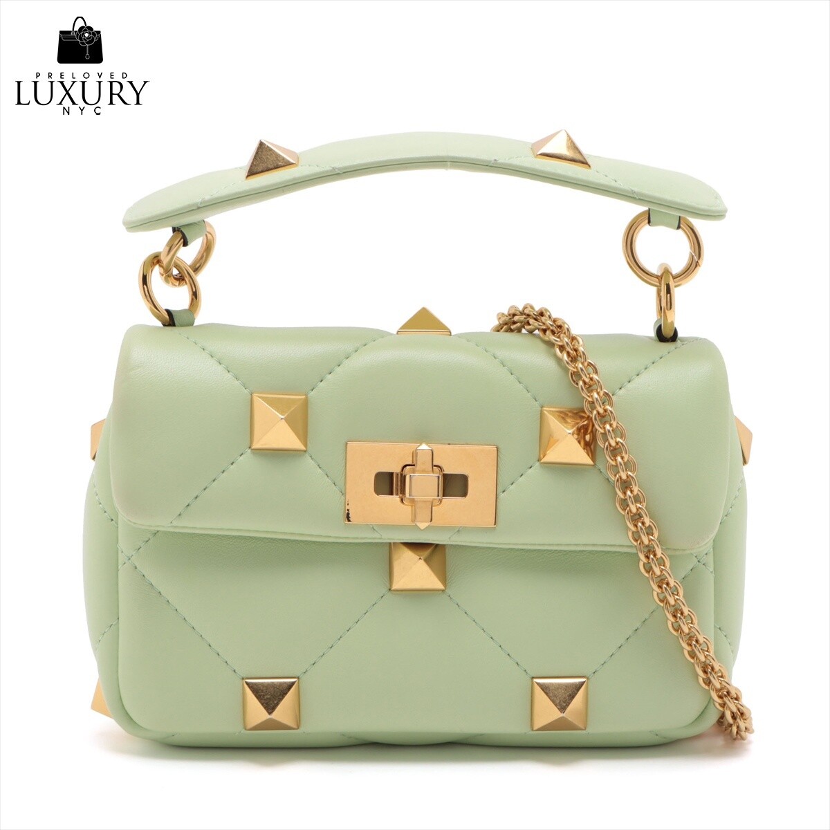 Valentino Garavani - Roman Stud Leather Mini Crossbody Bag
