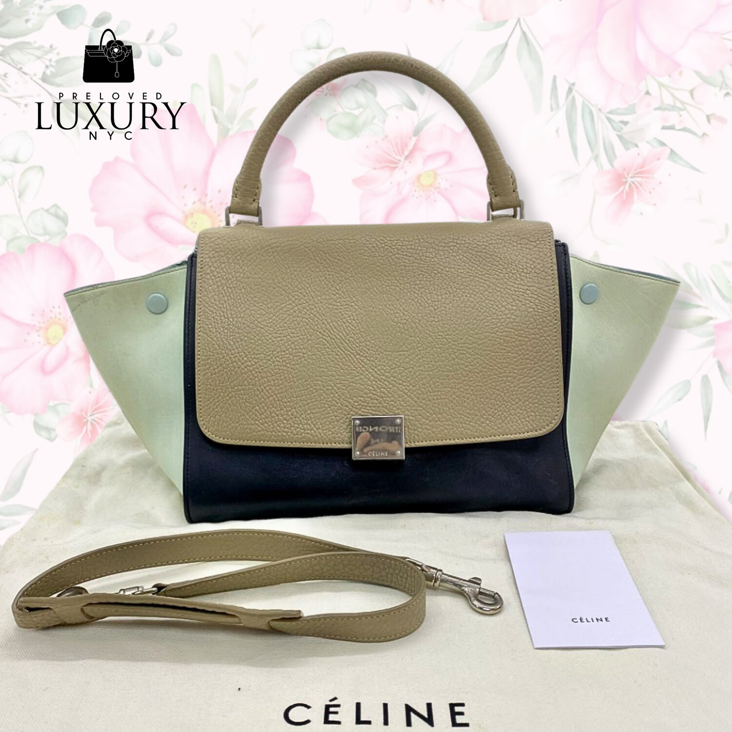 CELINE Trapeze Small 2 way Handbag